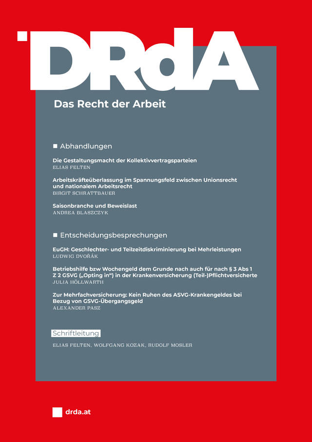 DRdA Cover